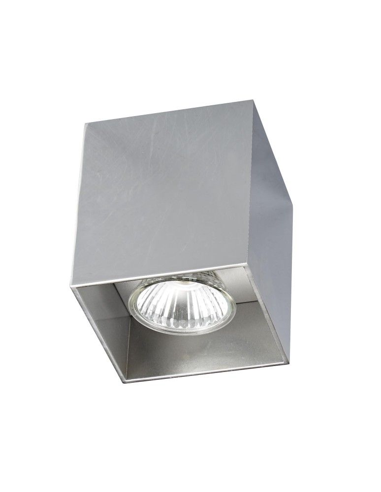 Oprawy sufitowe na wymienne źródło światła - Zuma Line COLOR SQUARE DL 1 SPOT Chrome GU10 50W 50475-CH - produkt kolory-swiatla.pl 1