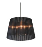 Lampy wiszące z abażurem - Zuma Line BLOIS Lampa Wisząca E27 60W P16194-BK - product 1