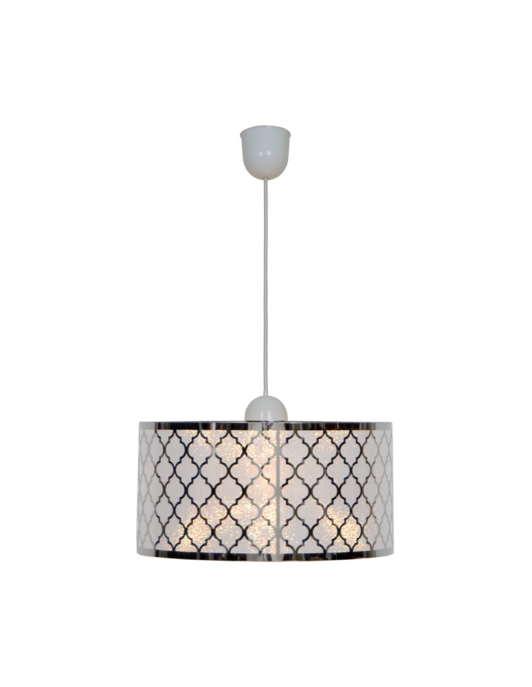 Lampy wiszące z abażurem - Zuma Line Lampa Wisząca SURIN E27 60W P18143B - produkt kolory-swiatla.pl 1