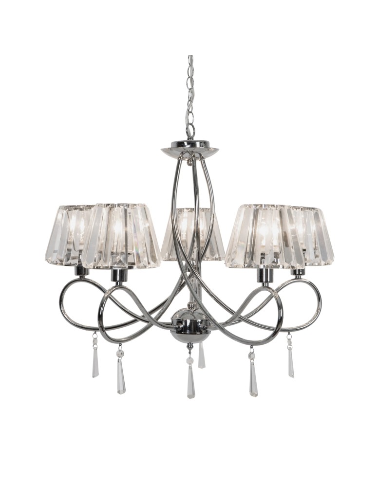 Żyrandole z abażurem - Zuma Line PARIA Lampa Wisząca E14 40W P15090-5 - produkt kolory-swiatla.pl 1