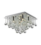 Lampy sufitowe z kryształami - Zuma Line RANGEL Lampa Sufitowa Srebrna G9 42W RLX92711-5 - product 1