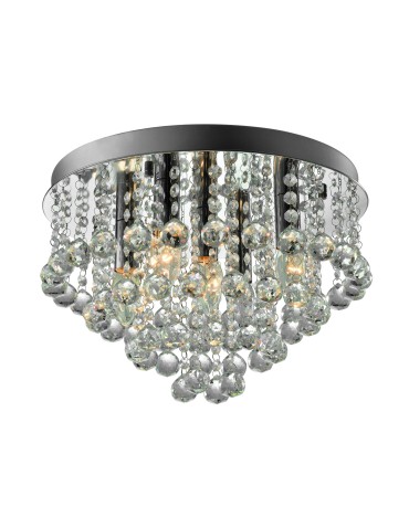 Zuma Line ALEX Lampa Sufitowa Srebrna E14 40W RLX94874-5