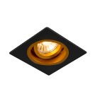 Lampy podtynkowe kwadratowe - Zuma Line CHUCK DL SQUARE SPOT Czarny+Złoty GU10 50W 92706 - product 1