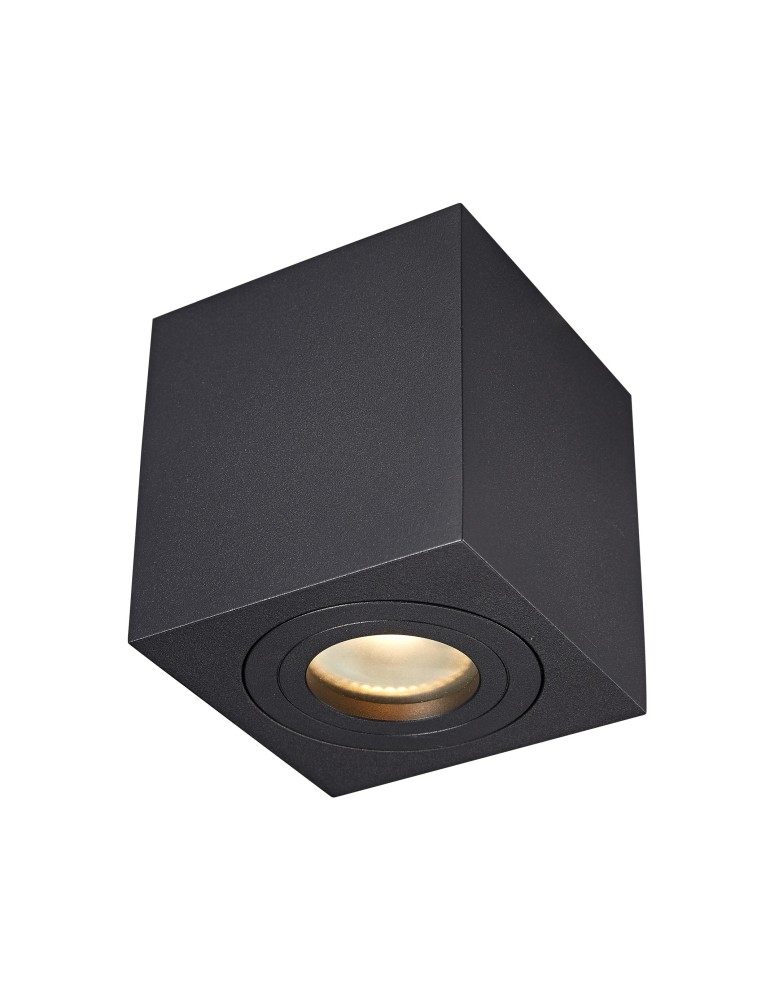 Oprawy sufitowe hermetyczne - Zuma Line QUARDIP SL SPOT Czarny GU10 50W IP44 ACGU10-161 - produkt kolory-swiatla.pl 1