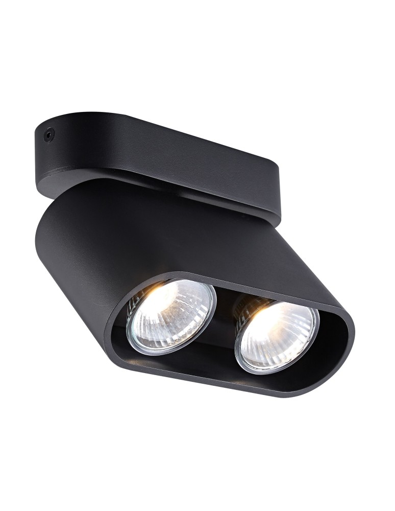 Lampy sufitowe reflektory - Zuma Line RONDIA2 Czarny GU10 50W ACGU10-147 - produkt kolory-swiatla.pl 1