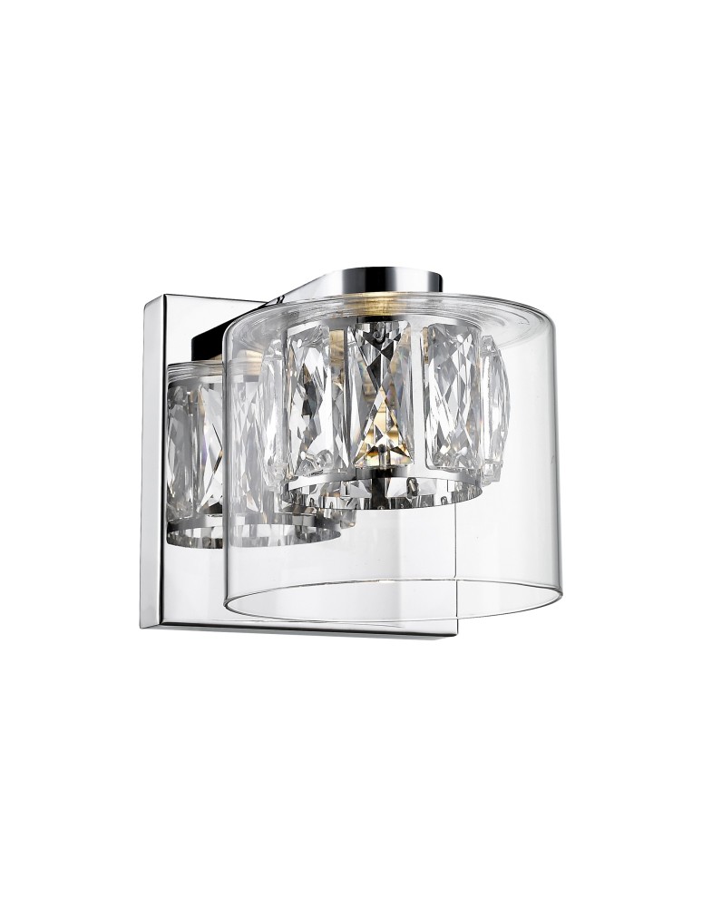 Kinkiety glamour - Zuma Line GEM Kinkiet LED 5W W0389-01A-B5AC - produkt kolory-swiatla.pl 1