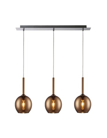 Zuma Line MONIC Lampa Wisząca Miedź E14 40W MD1629-3A