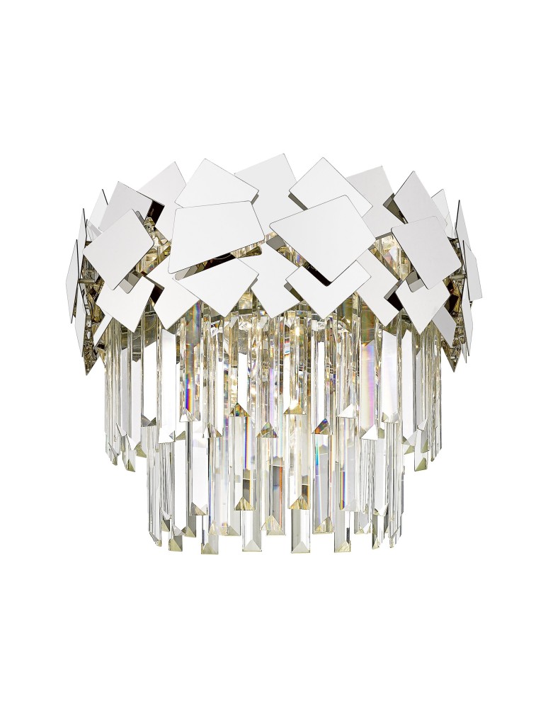 Lampy sufitowe z kryształami - Zuma Line QUASAR Lampa Sufitowa Chrome E14 40W C0506-05A-B5AC - produkt kolory-swiatla.pl 1