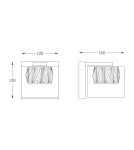 Kinkiety glamour - Zuma Line GEM Kinkiet LED 5W W0389-01A-B5AC - product 2