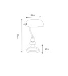 Lampy stołowe do czytania - Zuma Line TABLE Biurkowa T110810 E27 60W T110810 - product 2