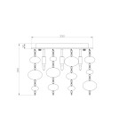 Lampy sufitowe - Zuma Line ELLI Lampa Sufitowa G9 40W RLX92175-5 - produkt 2