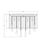 Lampy sufitowe glamour - Zuma Line VERONA Lampa Sufitowa G9 40W RLX92174-8A - product 2