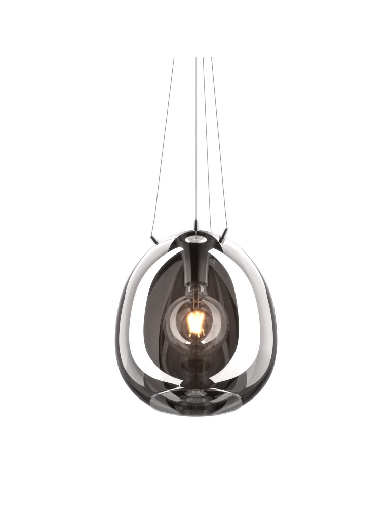 Lampy wiszące szklane - Zuma Line MOON Lampa Wisząca E27 60W P19066B-D30 - product kolory-swiatla.pl 2