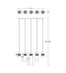 ZUMA LINE GEM LAMPA Wisząca Chrome G9 28W P0389-05E-F4AC ZUMA LINE GEM LAMPA Wisząca Chrome G9 28W P0389-05E-F4AC