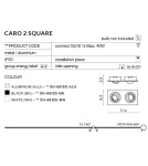 Lampy podtynkowe kwadratowe - Azzardo CARO 2 SQUARE WHITE 2xGU10 Wpuszczana Biały AZ2436 - product 3