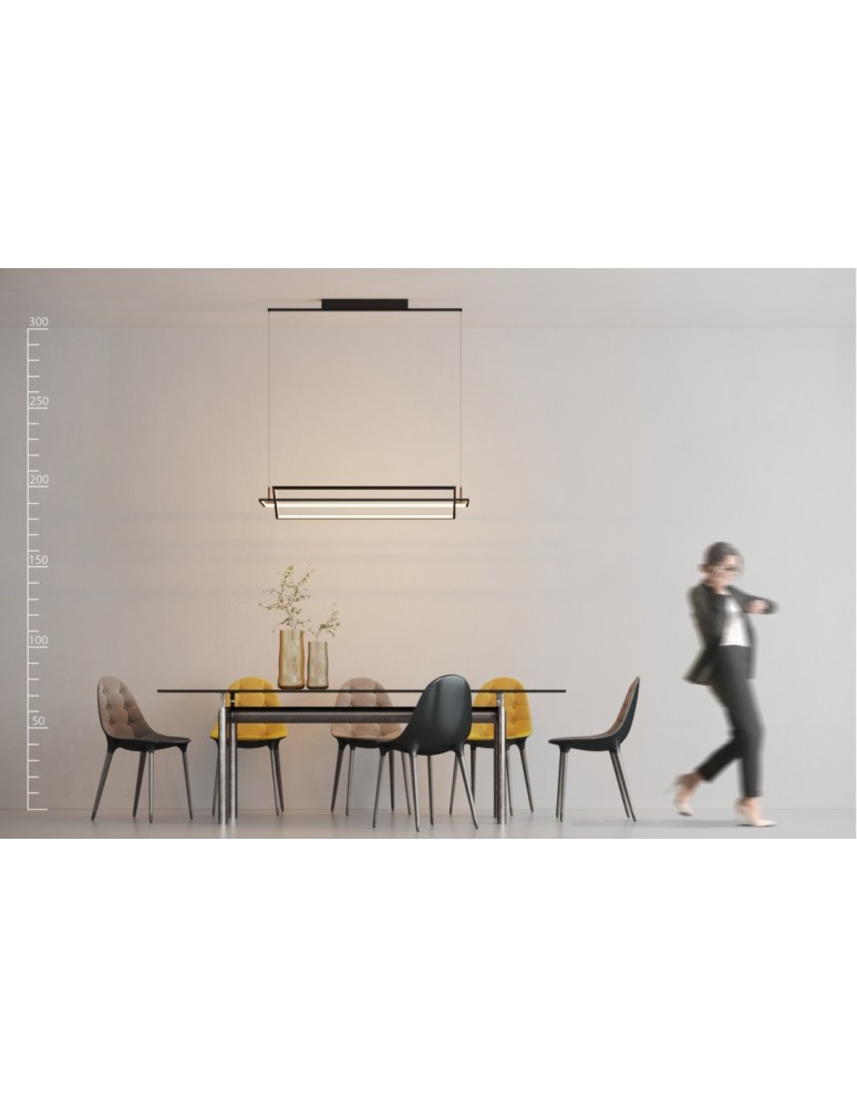 Azzardo VIENA BLACK 1xLED Wisząca Czarny AZ2849