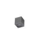 Lampy zewnętrzne sufitowe - Azzardo JOE SQUARE DGR 1xGU10 Zewnętrzna Sufitowa Ciemny Szary IP54 AZ3323 - product 1
