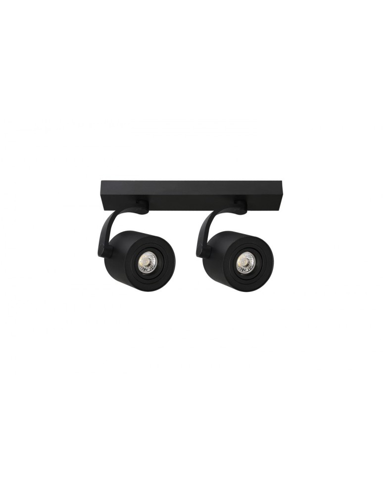 Lampy sufitowe reflektory - Azzardo BROSS ARM 2 BLACK 2xGU10 Natynkowa Czarny AZ3503 - produkt kolory-swiatla.pl 1