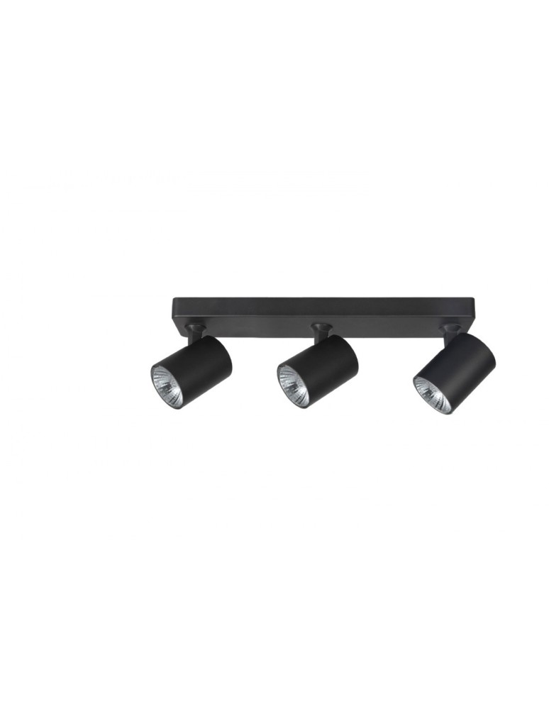 Lampy sufitowe reflektory - Azzardo EXO 3 BLACK 3xGU10 Reflektor Sufitowy Czarny AZ3197 - produkt kolory-swiatla.pl 1