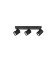 Azzardo EXO 3 BLACK 3xGU10 Reflektor Sufitowy Czarny AZ3197