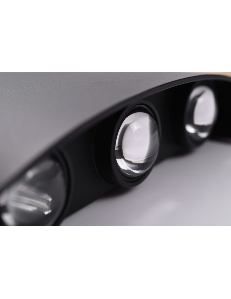 Kinkiety - Azzardo GINNA 3 BLACK 6xLED Ścienna Czarny IP54 AZ3484 - product kolory-swiatla.pl 3
