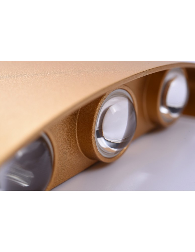 Kinkiety - Azzardo GINNA 3 GOLD 6xLED Ścienna Złoty IP54 AZ3485 - product kolory-swiatla.pl 3