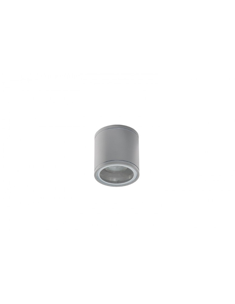 Lampy zewnętrzne sufitowe - Azzardo JOE TUBE DGR 1xGU10 Zewnętrzna Sufitowa Ciemny Szary IP54 AZ3313 - produkt kolory-swiatla.pl 1