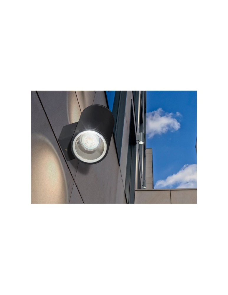 Kinkiety zewnętrzne - Azzardo JOE WALL 2 BLACK 2xGU10 Zewnętrzna Ścienna Czarny IP54 AZ3320 - product kolory-swiatla.pl 2