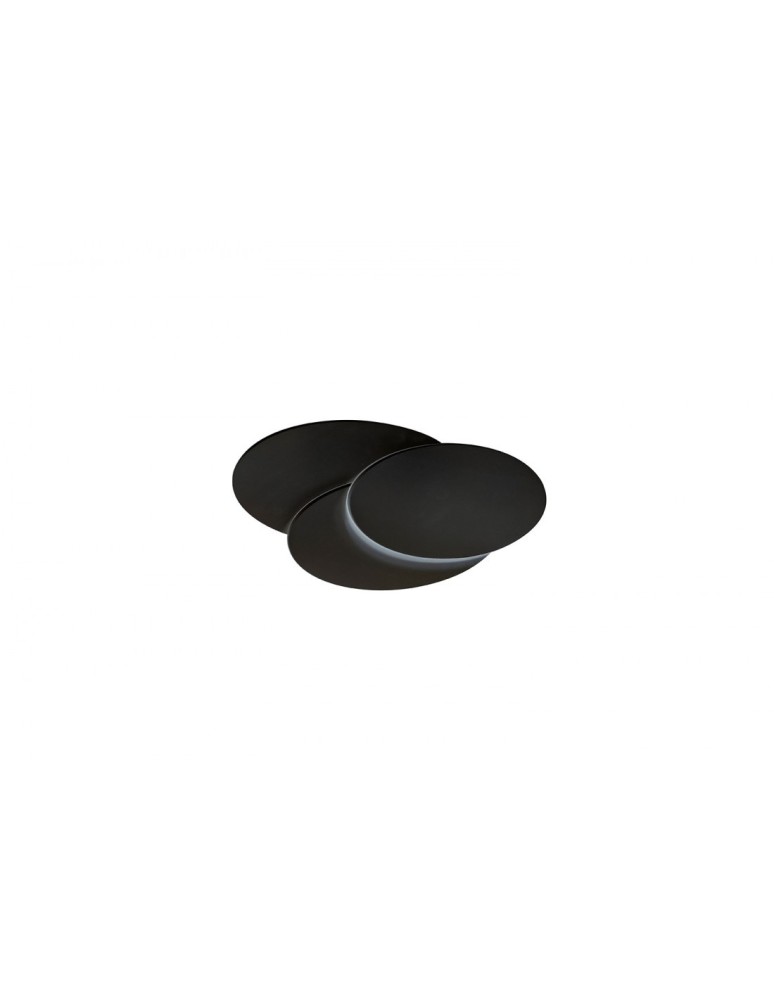 Kinkiety - Azzardo CLOVER OVAL BLACK 1xLED Ścienna Czarny AZ2997 - produkt kolory-swiatla.pl 1