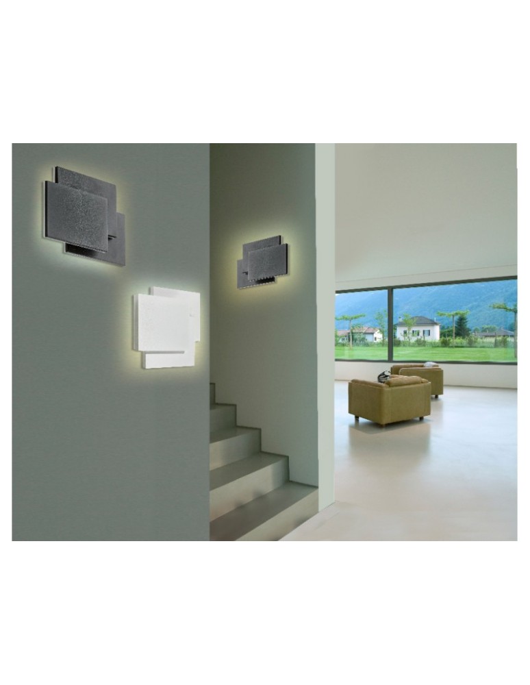 Azzardo CLOVER SQUARE BLACK 1xLED Ścienna Czarny AZ2198
