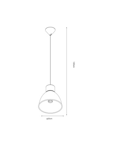 Zuma Line ELSTRA Lampa Wisząca E27 60W P16151-WH - produkt 2