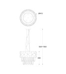 Lampy wiszące - Zuma Line QUASAR Lampa Wisząca Chrome E14 40W P0506-05A-F4AC - produkt 3