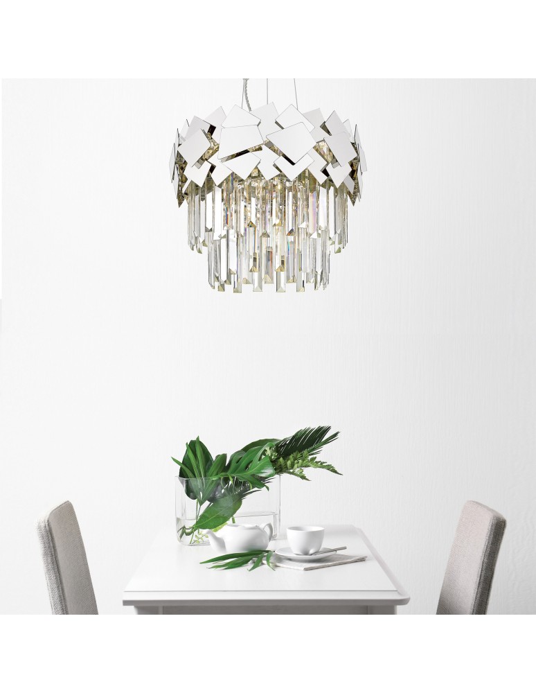 Lampy wiszące - Zuma Line QUASAR Lampa Wisząca Chrome E14 40W P0506-05A-F4AC - produkt kolory-swiatla.pl 4
