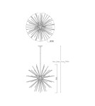 Żyrandole nowoczesne - Zuma Line URCHIN Lampa Wisząca G9 42W P0491-09C-F7DY - produkt 4
