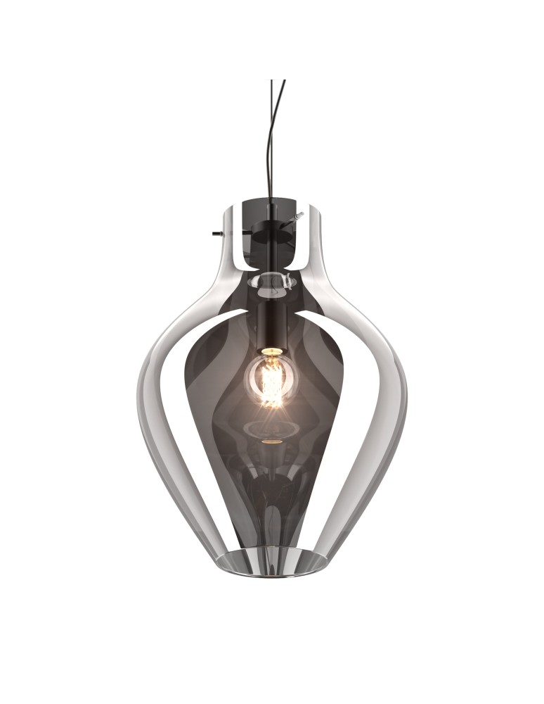 Lampy wiszące szklane - Zuma Line BRESSO Lampa Wisząca E27 60W P19066A-D38 - produkt kolory-swiatla.pl 2