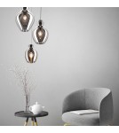 Lampy wiszące szklane - Zuma Line BRESSO Lampa Wisząca E27 60W P19066A-D38 - produkt 4