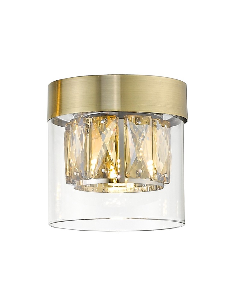 Lampy sufitowe glamour - Zuma Line GEM Lampa Sufitowa ANTYCZNY BRĄZ C0389-01A-0FD2-PL03 - produkt kolory-swiatla.pl 1