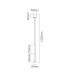 Lampy wiszące - Orlicki Design WISZĄCA G9 5W Slimi Bianco S - produkt 3