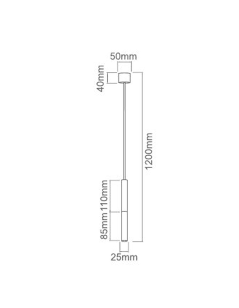 Orlicki Design WISZĄCA G9 5W Slimi Bianco S