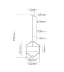 Lampy wiszące w stylu Hampton - Orlicki Design WISZĄCA E27 15W Stesso Cromo S - product 3