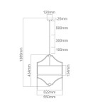 Lampy wiszące w stylu Hampton - Orlicki Design WISZĄCA E27 15W Stesso Cromo M - product 3