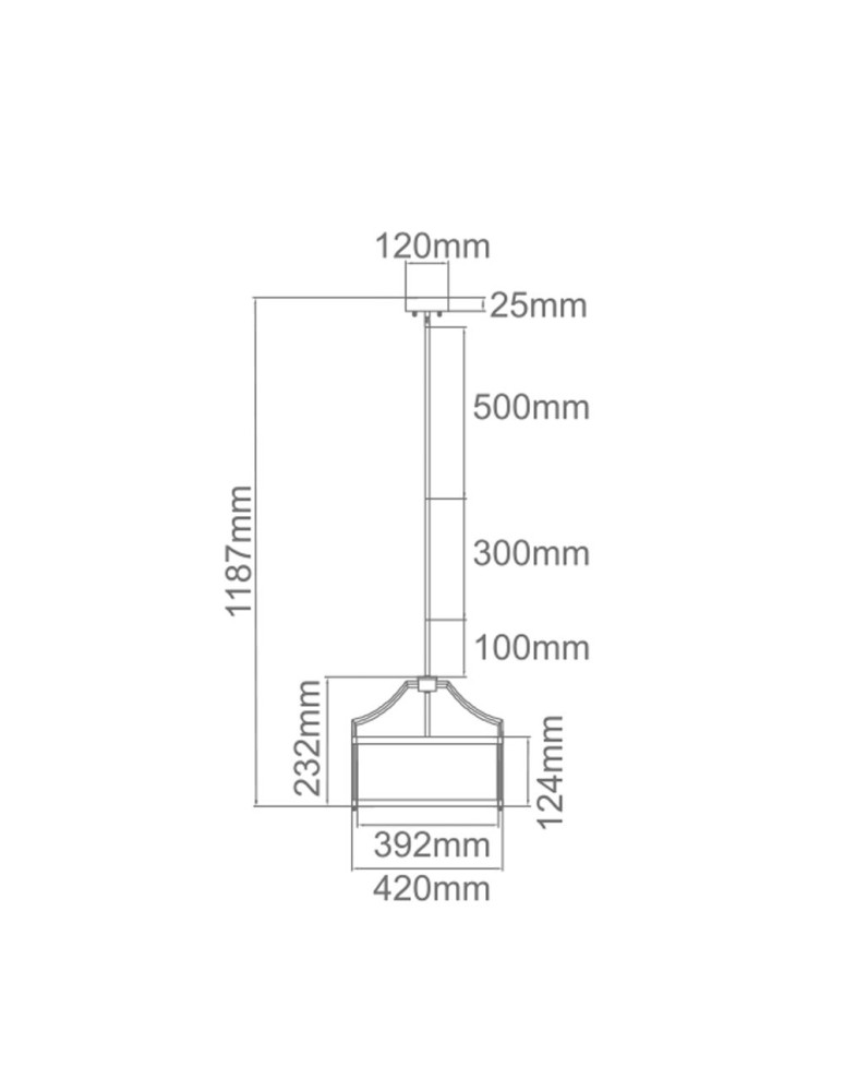 Orlicki Design WISZĄCA E27 15W Stanza Cromo S