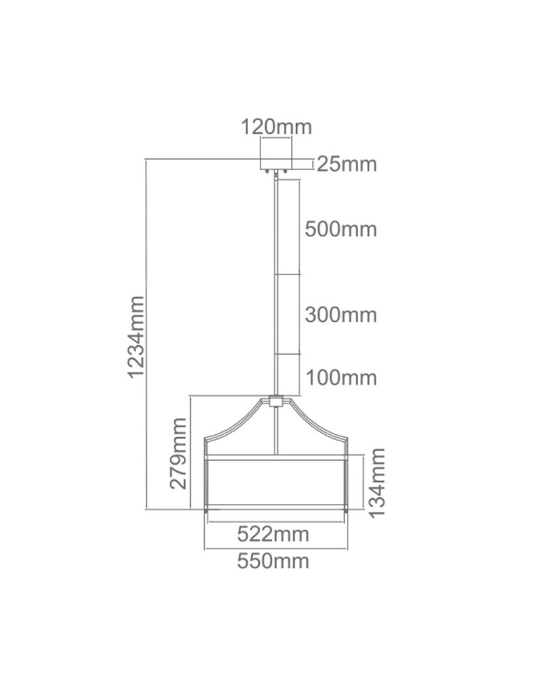 Orlicki Design WISZĄCA E27 15W Stanza Cromo M