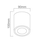 Lampy do szynoprzewodów 1 fazowych - Orlicki Design GU10 8W Rullo Nero Track - produkt 2