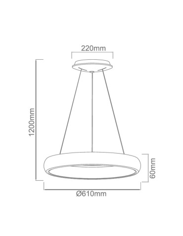 Orlicki Design WISZĄCA LED 50W Rotto Grey S 3000K - produkt 2