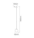 Lampy wiszące - Orlicki Design G9 9W Ota I Track - produkt 3