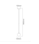 Lampy wiszące - Orlicki Design WISZĄCA G9 9W Ota I - produkt 3