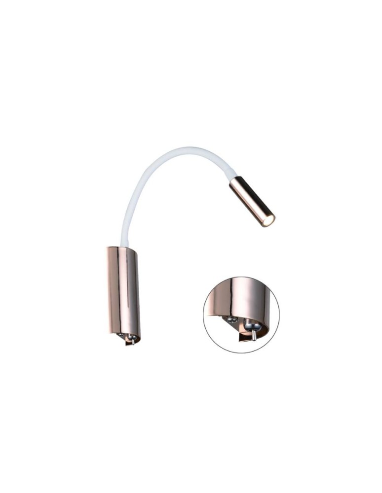Kinkiety do czytania - Orlicki Design KINKIET LED 3W Nuto Bianco Gold - produkt kolory-swiatla.pl 1