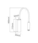 Kinkiety do czytania - Orlicki Design KINKIET LED 3W Nuto Bianco Gold - product 2