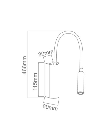 Orlicki Design KINKIET LED 3W Nuto Bianco Gold - produkt 2